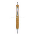 Curvaceous Bamboo Pen with Metal Clip